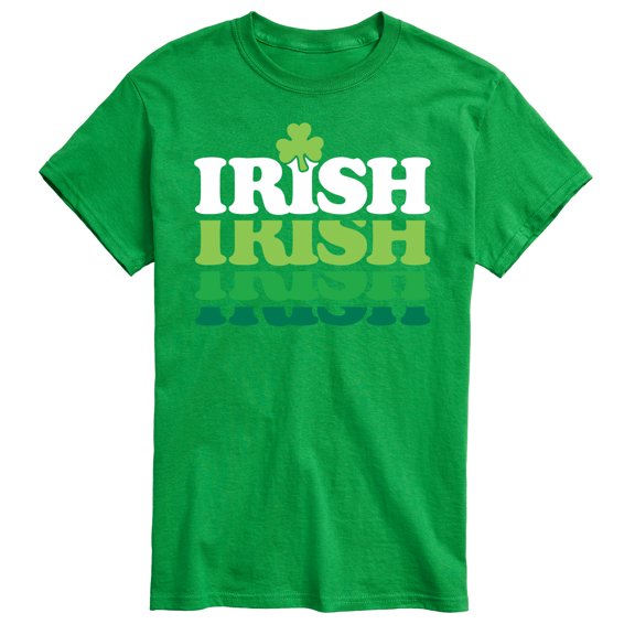 Instant Message - Irish Retro Repeat - Men's Short Sleeve Graphic T-Shirt