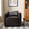 thumbnail image 5 of Furniture of America Contemporary Faux Leather Tureo Accent Chair, Gray, 5 of 6