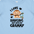thumbnail image 4 of Inktastic Monkey I Love Hanging out with My Grammy Boys or Girls Baby T-Shirt, 4 of 5