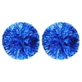thumbnail image 2 of Dserhfy 2 Pcs Cheerleader Pom Poms Metallic Holographic Cheer Pom Poms with Handle Ring for Sports Team Spirit Party Squad Dance Training, 2 of 8