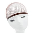 thumbnail image 3 of Workhe 2pcs/set Wig Cap Elastic Nylon Hair Net Unisex Snood Cosplay Party Hairdressing Accessories, One-Open, Coffee, 3 of 9