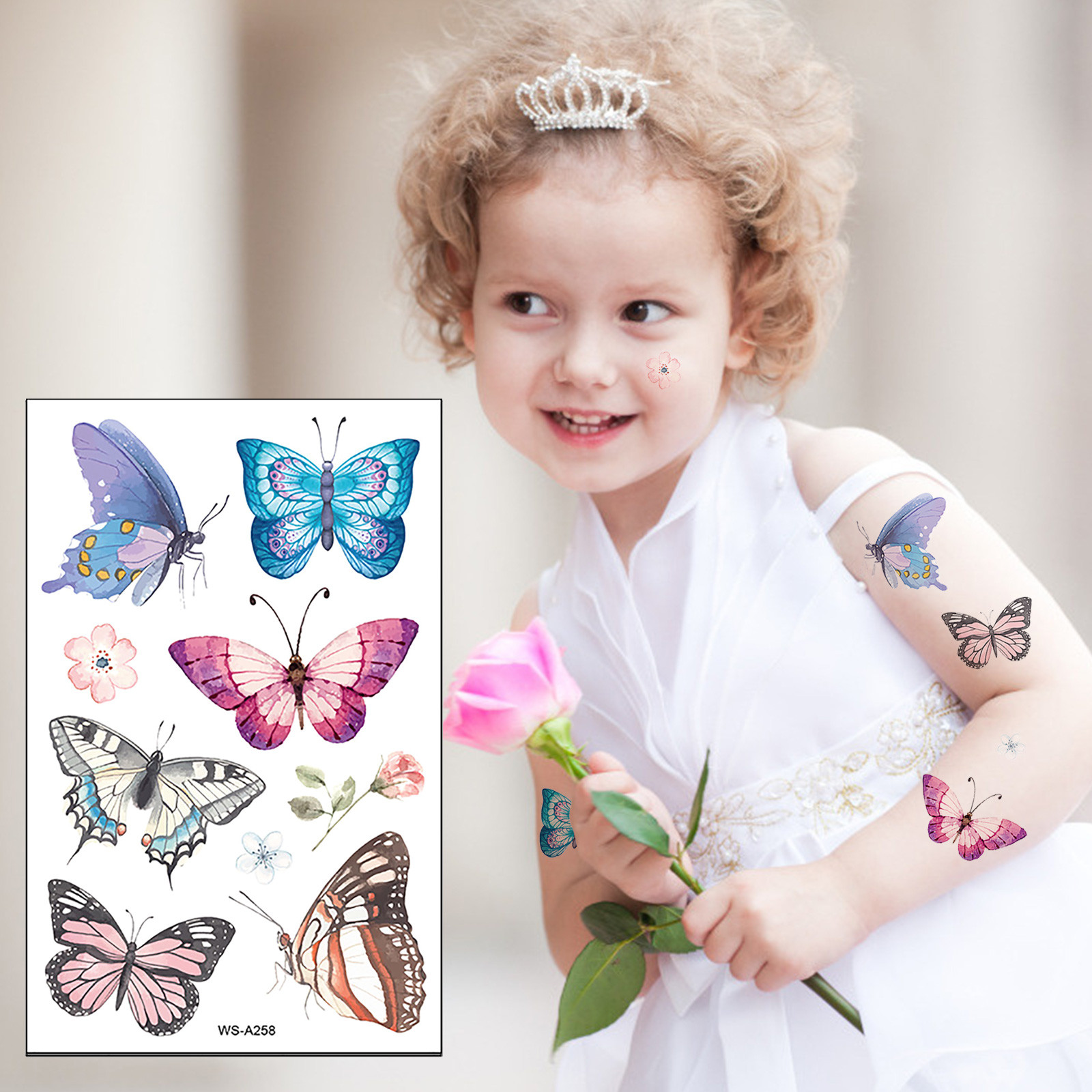 Buy Toyfunny Butterfly Temporary Tattoos For Women Kids Colorful Body