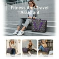 thumbnail image 5 of Tote Bag for Women - Dark Blue Christmas Nutcracker Pattern Shoulder Bag - Large Utility Work Duffle Bag with Zipper Handbag for Travel, Work, Sprots, 5 of 5