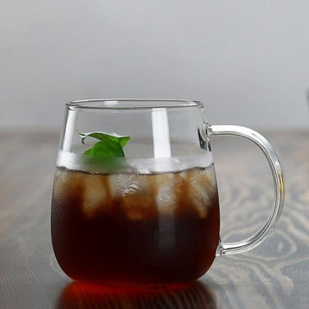 

Promotion!Fantasy Glass Water Cup Simple Home Office Glass Cute Mushroom Cup With Cover Men And Women Bring Coffee Cup Lake Green 350ml Mushroom Cup