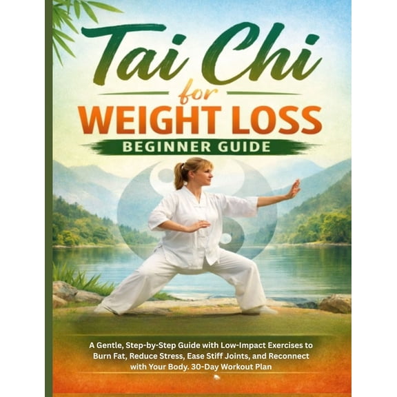 Tai chi for weight Loss Beginner Guide: A Gentle, Step-by-Step Guide with Low-Impact Exercises to Burn Fat, Reduce Stres, (Paperback)