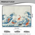 thumbnail image 7 of Xixirimido All Weather Car Trunk Mat 29" x 39" Decorative Cargo Liner, Heavy Duty Rear Trunk Protector Universal Auto Interior Accessories, Koi Fish Sea Wave, 7 of 7