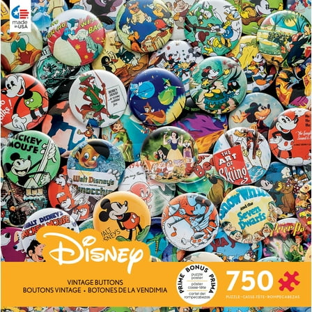 Ceaco - Disney Collections - Vintage Buttons - 750 Piece Jigsaw Puzzle