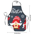 thumbnail image 4 of Zufioo Cute Christmas Gnomes (2) for Lock Hem Apron with Pockets, Stain and Oil Proof Tie-down Apron for Cooking Barbecue Restaurant, Unisex-One Size, 4 of 9