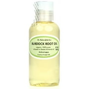 Dr Adorable - 4 oz - Burdock Root Oil - 100% Pure Organic Cold Pressed Natural