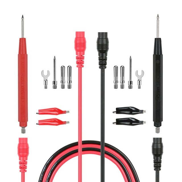 Digital Multimeter Alligator Crocodile Test Lead,Clamps Voltage Test Clip Clamps Probes for Multimeter Tester Meter Probe ,Precise Durable