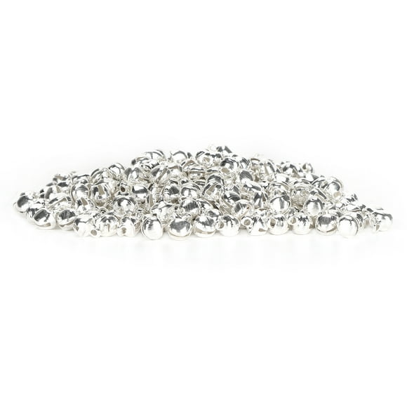 Silver Bell Jewelry, Shiny Exterior Holiday Decorations 300 Mini Bells 6mm Mini Bells Handicraft Accessories For Hand-made Jewelry Ornaments For DIY Jewelry