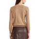 thumbnail image 3 of Cárdigan de suéter ligero de mujer INSPIRE CHIC con cuello redondo y botones XL Camel, 3 of 6