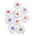 thumbnail image 5 of Zhaomeidaxi 100Pcs Wooden Buttons Colorful Flowers 2 Holes Buttons Sweater Buckles Sewing Craft Scrapbooking DIY Buttons (Random Color), 5 of 5