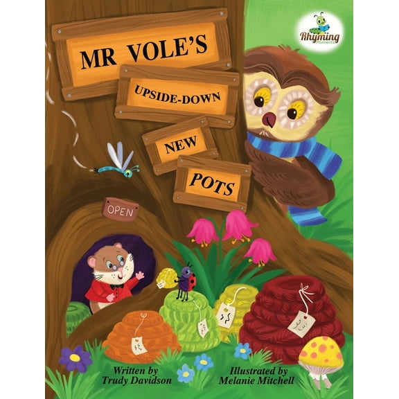 Mr Vole's Upside Down New Pots: Learn about the woodland animals and a fantastic remembering technique too!, (Paperback)