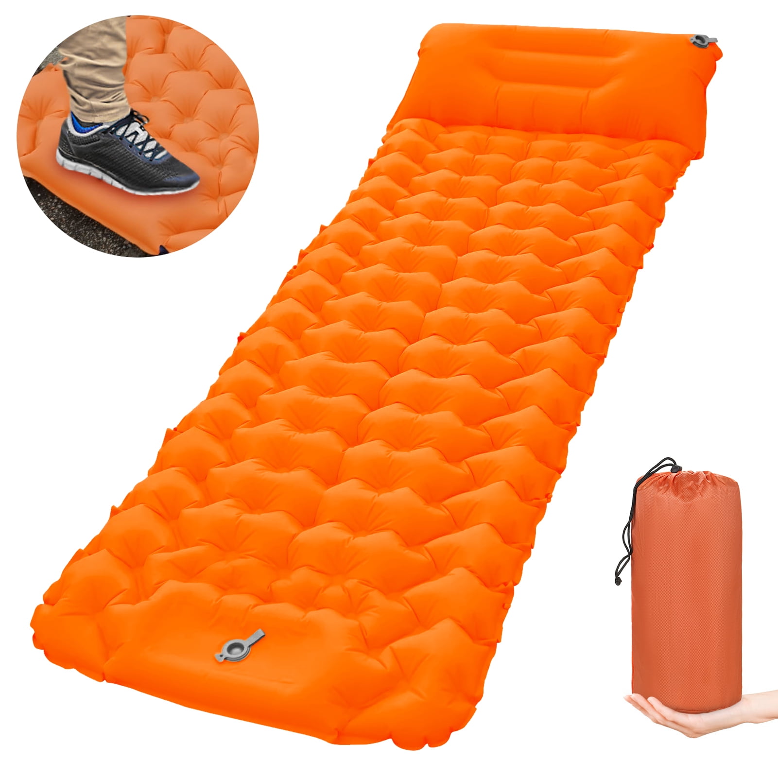Matelas de couchage autogonflant, matelas pneumatique gonflable ultraléger de 9 cm