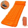 thumbnail image 1 of Graflsoa Orange Single-Color Inflatable Camping Mat with Large Dots for Outdoor Comfort, 1 of 6