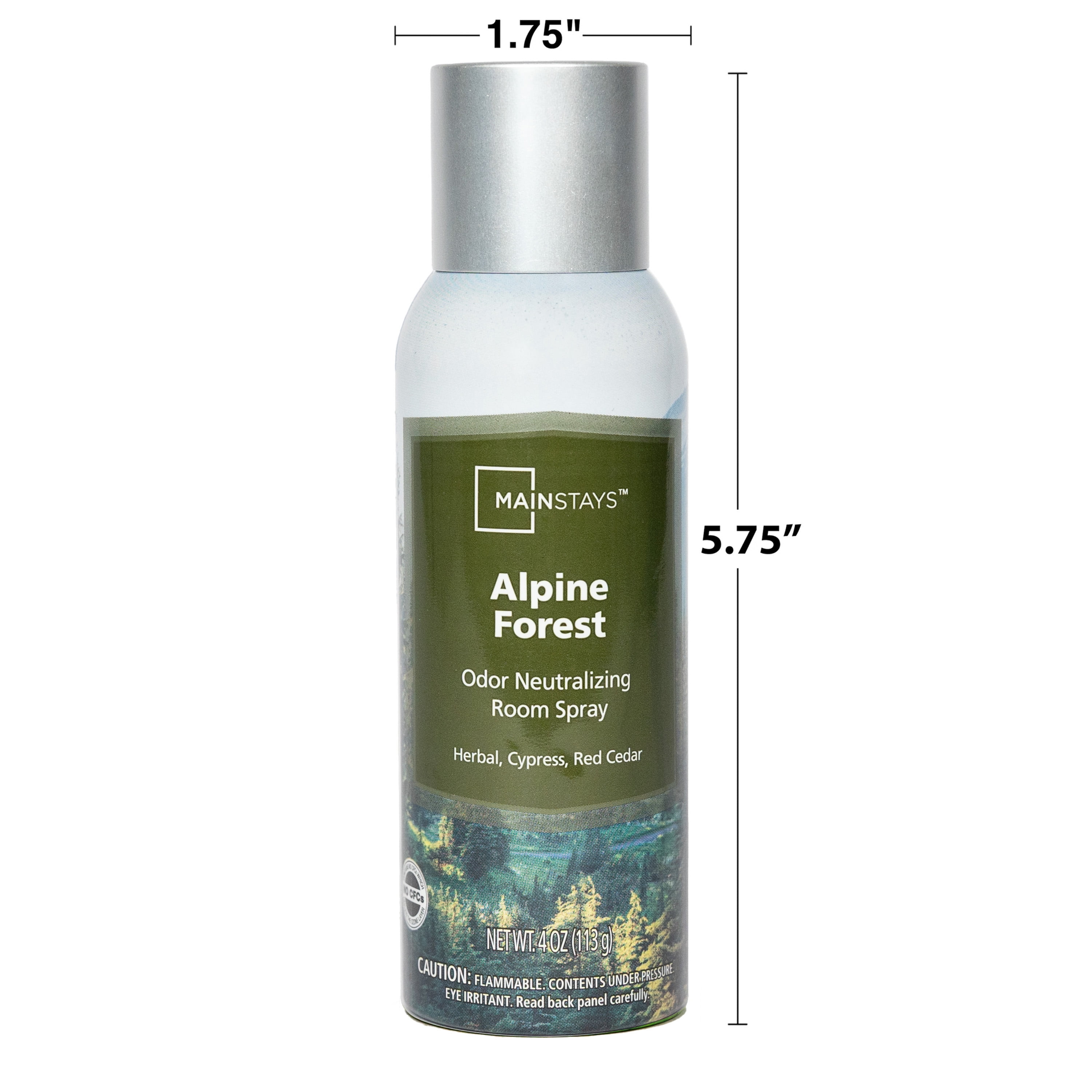 Mainstays Odor Neutralizing Room Spray, Alpine Forest Fragranced Air Freshner, 4 oz.