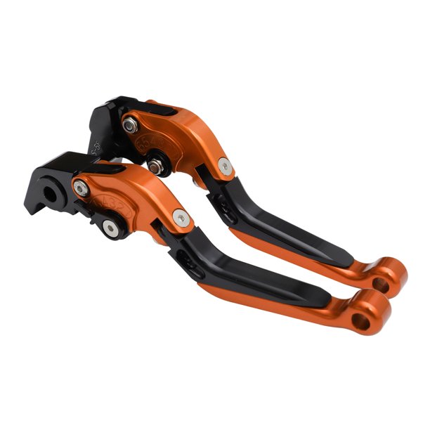 Palancas de freno y embrague cortas únicas para Aprilia RSV4 2009-2022, palanca de freno ajustable en 6 posiciones, aleación de aluminio T6 6061, naranja, 1 juego
