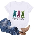 thumbnail image 5 of Camiseta de Cuello Redondo de Impresión de Pascua de Moda de Primavera Y Verano para el Uso Diario, 5 of 5