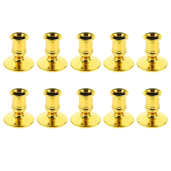 Masteelf  10 Pcs Tapered Electronic Candle Holder Holders Attractive Candlestick
