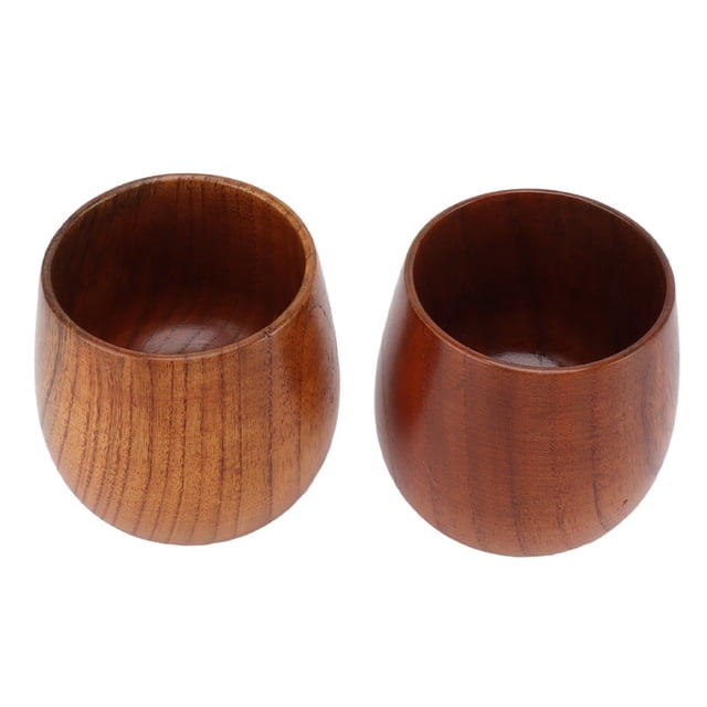 Wooden Tea Cups, Primitive Handmade Wooden Drinking Wine Mug Wooden Coffee Cup Water Mug Drinking Cup Wooden Cup Set For Drinking Tea Coffee Wine Beer Hot Drinks