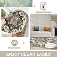 thumbnail image 5 of 6x9 Area Rug, Super Soft Washable Rugs for Living Room, Non-Slip Stain Resistant Vintage Rugs, Ultra-Thin Large Area Rugs, Black, 5 of 6