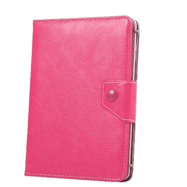 GJX 10.1 Inch android Tablet Case Polyurethane Cover 10.1 Inch Tablet Case Elastic Hook Design 10 Inch Tablet Case Rose Red