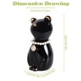 thumbnail image 2 of Urna para gatos DidiBirdi, cerámica elegante, para cremación, 7 kg, con collar, 2 of 9