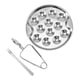 thumbnail image 3 of Plato de caracoles de acero inoxidable mayimx con 12 agujeros, 3 of 9