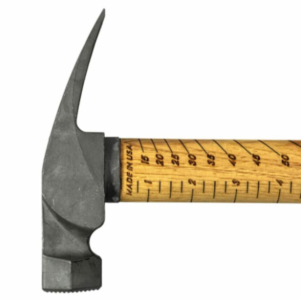 Boss Hammers Titanium Hickory Handle Milled Hammer 16Oz