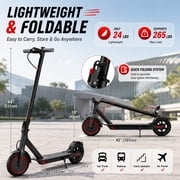 350W Foldable Electric Scooter for Adults, 8.5 Solid Tire 19mph , 21- Miles Range, Lightweight Commuting E Scooter with APP Control