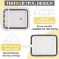 thumbnail image 5 of Aovky Collapsible Dish Drying Rack, Portable 4-Compartment Dish Drainer with Drainboard, Utensil and Plate Organizer, Space-Saving Kitchen Storage Tray for Counter, RV, Camper, Travel Trailer, 5 of 8