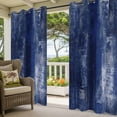 thumbnail image 3 of Navy Blue Outdoor Curtains for Patio Waterproof,Windproof Privacy Curtains with Weighted Bottom,Retro Oil Painting Modern Abstract Art Aesthetics Outside Drapes for Picnic Garage Yard 54"x95" 1 Panel, 3 of 8