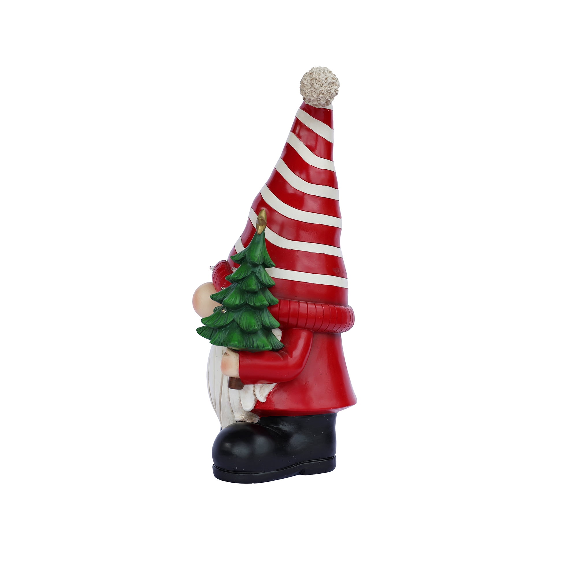 Santa Holding Christmas Tree Lighted Christmas Decor Battery Operated Indoor Use Only