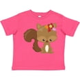 thumbnail image 3 of Inktastic Spring Animals, Cute Squirrel, Colorful Flowers Boys or Girls Toddler T-Shirt, 3 of 5