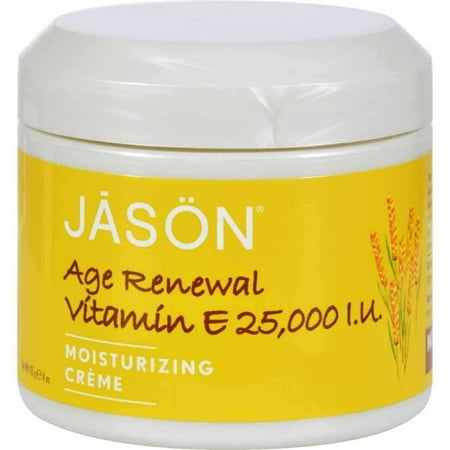 Age Renewal Vitamin E Creme 25,000 IU Jason Natural Cosmetics 4 oz