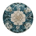 thumbnail image 4 of Autua Flower Design Baroque Round Tablecloth Stain-Resistant 100% Polyester 38"-42, 4 of 8