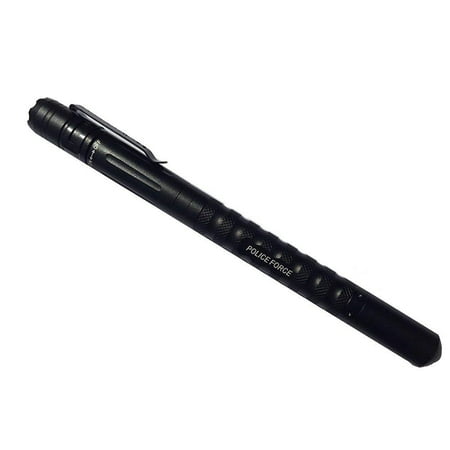 streetwise police force military grade tactical pen with led light, dna tactical edge, water resistant, window breaker, kubotan flashlight + aaa battery included for 100,000h led