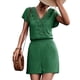thumbnail image 1 of Mono corto de verano, pantalones cortos con cuello en V para mujer, pantalones cortos casuales con cuello en V, monos, pantalones cortos, monos, experiencia incomparable, 1 of 6