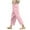 Pink, variant on YUGYXL Summer Cotton Linen Pants for Women Drawstring Stretch Waist Loose Fit Trousers with 4 Pockets Lounge Long Pants Housewear Black XXL