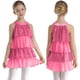 thumbnail image 3 of Niños Niñas lentejuelas brillantes moderno Jazz baile latino traje de actuación escalonado vestido con volantes Patchwork A-Line Ballet Unitards vestido, 3 of 5