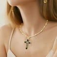 thumbnail image 6 of NWOKYZGH Cross Faith Pendant Necklaces for Women Trendy Gold Chain Cross Necklace Shiny Rhinestones Gold Charm Necklace Fashion Minimalist Faith Jewelry, 6 of 6