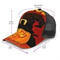 thumbnail image 2 of Disketp Halloween Pumpkin Print Trucker Hat Men Women - Mesh Baseball SnapBack Cap, 2 of 7