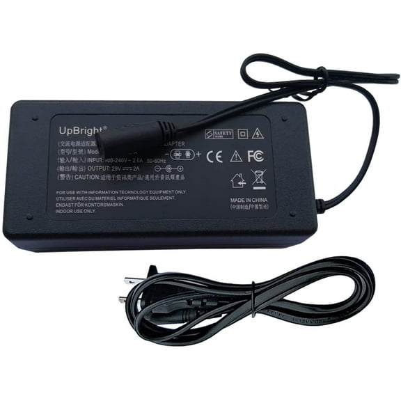 29V AC DC Adapter for K-PTEC K65A290200U1 K65B290200E2 for Reclining Furniture Electric Lift Chair or Recliner Sofa Couch 29VDC 2A 58W 2-Prong Power Supply Cord Battery Charger PSU