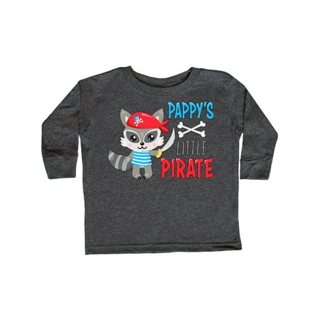 

Inktastic Pappy s Little Pirate Cute Raccoon with Sword Gift Toddler Boy or Toddler Girl Long Sleeve T-Shirt