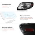 thumbnail image 5 of Geelife For Toyota Base LE XLE XRS S Black LED Rear Brake Tail Lights Trunk 4PC, 5 of 9
