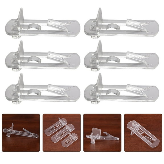 Squalise 30pcs Furniture Locking Shelf Pin Plastic Cabinet Shelf Clips Shelf Support Pegs