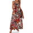 thumbnail image 1 of Vestido de grafiti abstracto en blanco y negro, ropa de calle, vestidos largos casuales, vestido maxi de playa de verano, diseño, vestido, idea de regalo, 1 of 7
