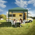 thumbnail image 6 of Ktaxon Leg 6.5' x 6.5' Ez Pop up Anti Uv Patio Tent Folding Gazebo Backyard Canopy Green, 6 of 9