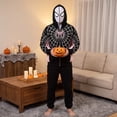 thumbnail image 4 of Halloween Sweatshirt Hero Hoodies Pullover Spider Pattern Shirts Superhero Graphic Print Tops for Halloween Celebration Pink 150, 4 of 8